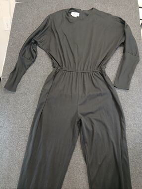 Vtg 80's JODY CALIFORNIA Black Party Jumpsuit Sz 13/14